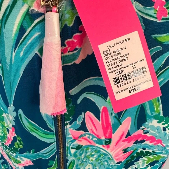 NWT Lilly Pulitzer dress. Style Kelby  shift dress - size 12 - Picture 2 of 4